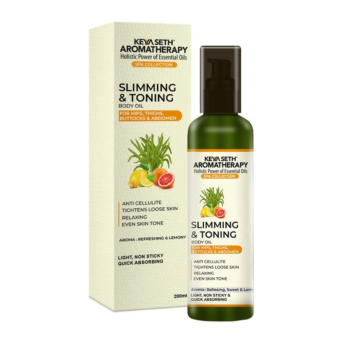 Slimming & Toning Body Oil,Anti Cellulite,Tightens Loose Skin  Keya Seth  Aromatherapy