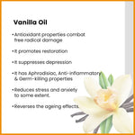 Spicy Vanilla After Bath Body Oil Light, Non-Sticky & Quick Absorbing, Stimulates Mind, Anti Inflammatory, Warming Action & Revitalize Skin, Body Care,, Body Oil, Keya Seth Aromatherapy