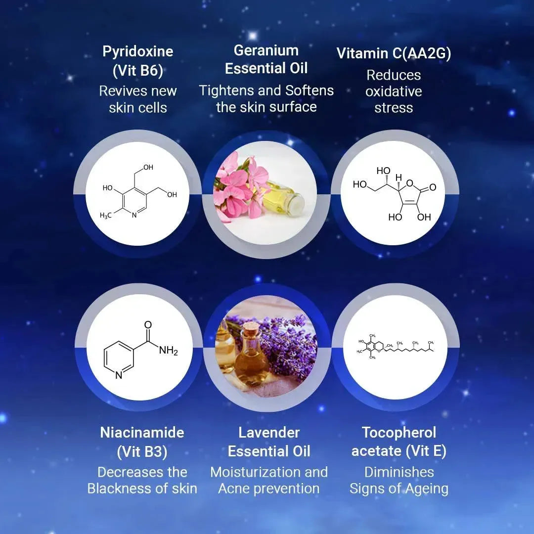 Fair & Bright Night Cream | Vitamin C, B3, B6, Lavender & Geranium