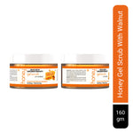 Honey Gel Scrub, with Walnut Shell, with Pure Honey & Honey Conditioner, Moisturizing & Natural Scrubbing, for Face & Body 160 GM