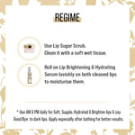 Lip Brightening & Hydrating Serum with Roll-On with Hyaluronic Acid, Rose Oil, Reduces Dark Patches, Pigmentation & Restore Natural Color for All 8ml, Lip Brightening & Hydrating Serum, Keya Seth Aromatherapy