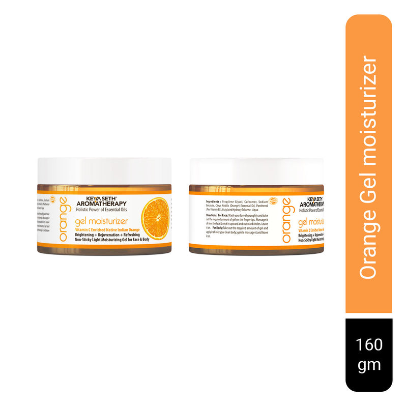 Orange Gel Vitamin C Enriched, Brightening, Rejuvenating, Refreshing, Soothing, Hydrating, Detox & Non-sticky Light Moisturizer 160gm