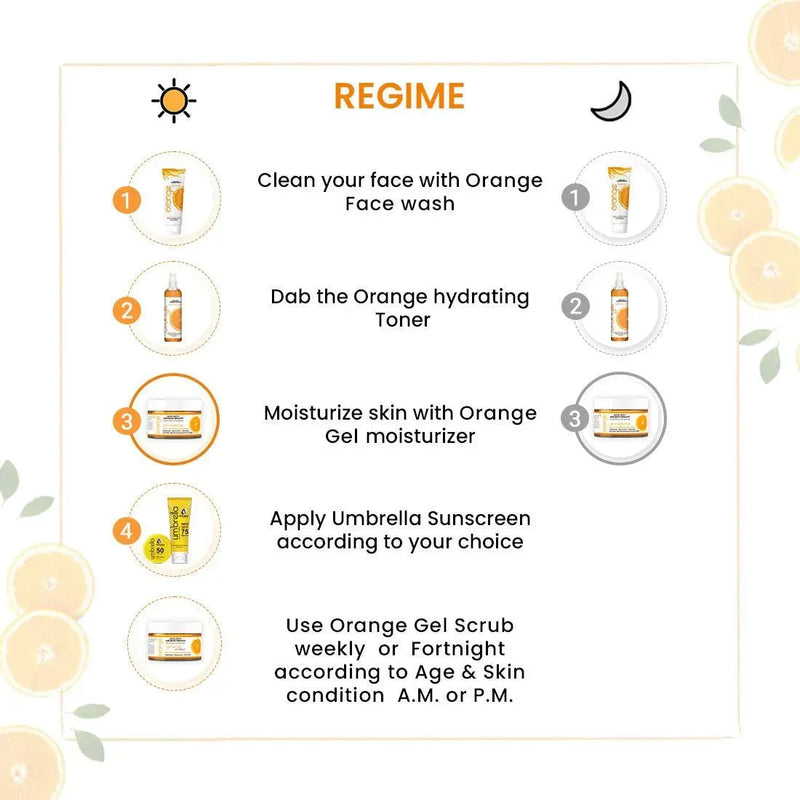Orange Gel Vitamin C Enriched, Brightening, Rejuvenating, Refreshing, Soothing, Hydrating, Detox & Non-sticky Light Moisturizer 160gm