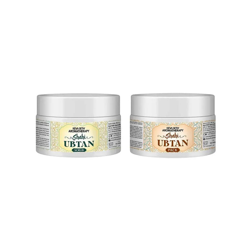 Shahi Ubtan Scrub & Pack Combo, I Tan Free  Glowing skin Natural Exfoliation I All Skin Types