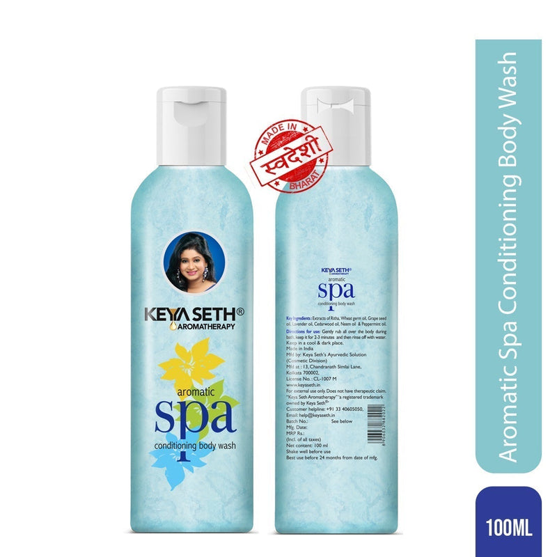 Aromatic Spa Conditioning Body Wash I 100% Soap Free I Enriched with Wheat Germ, Grape Seed , Lavender, Sandalwood, Neem and Peppermint oil