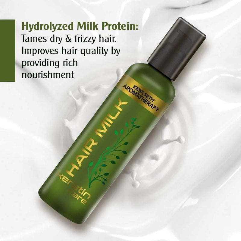 Hair Milk Keratin Care, Hair Cream for Hair Growth, Nourishing & Styling Enriched with Milk Protein, Vitamin E & Essential Oil for Daily Use