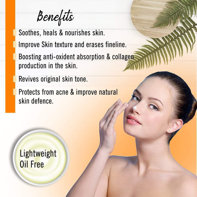 Skin Damage Control Cream + Serum-Repairs Skin Damage Suntan & Pollution, Fights Dullness-Uneven Skin Tone with Papaya Extract & Jojoba Oil