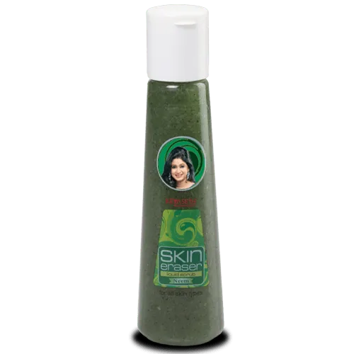 Skin Eraser Liquid Neem Scrub Skin Exfoliator Dead Skin Remover & Revitalizes Enriched with Aloe Vera & Rose Essential Oil
