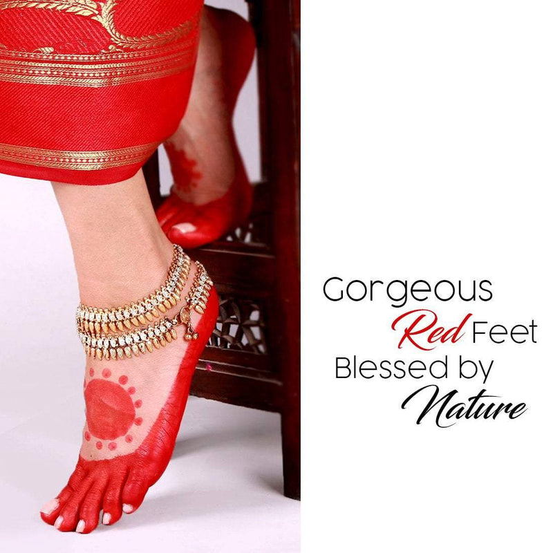 Traditional Red Alta for every Ritual - Prevents Crack Heels & makes Your Feet Gorgeous(90 ml)